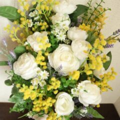 ミモザナチュラルクラッチブーケ