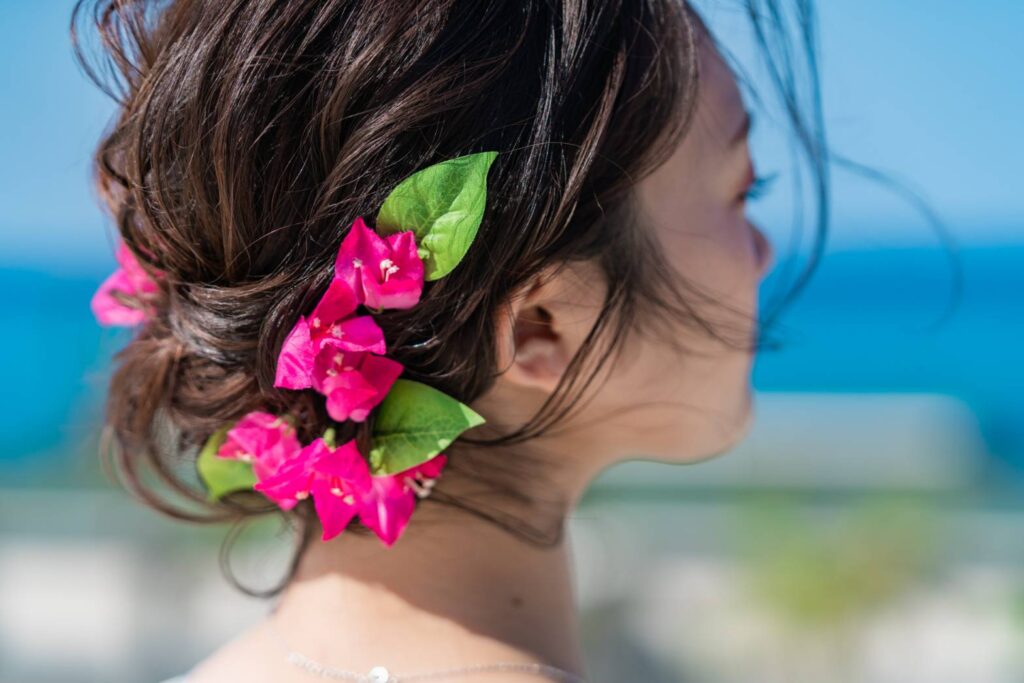 ブーゲンビリアのヘアメイク