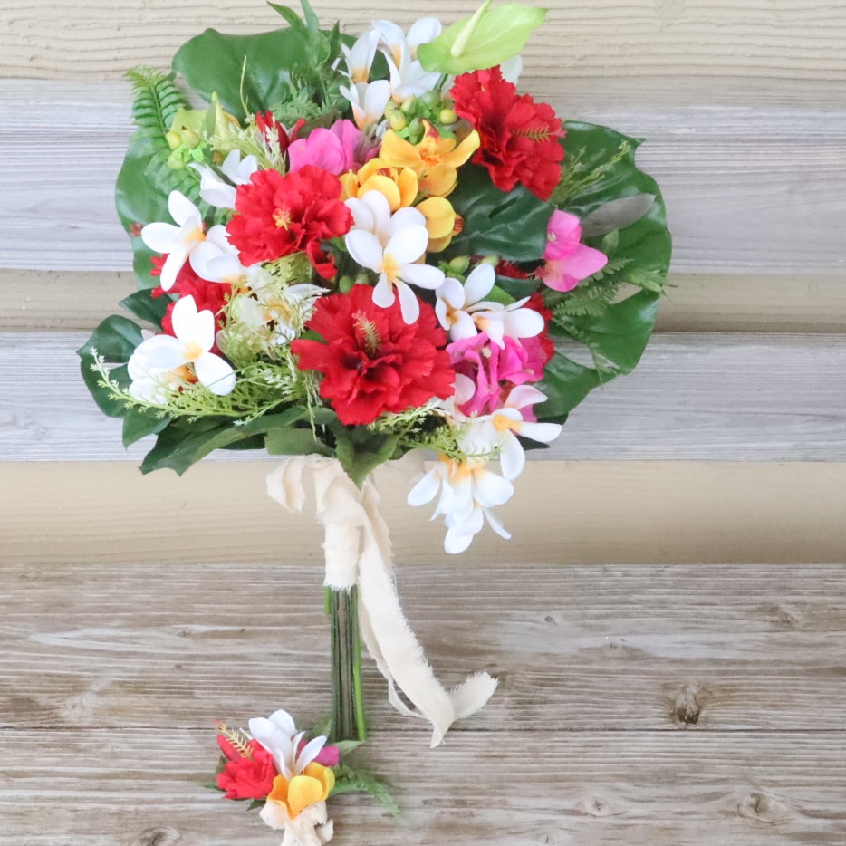 南国の花のブーケ