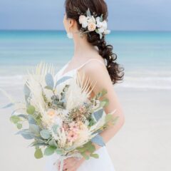 アーティフィシャルフラワーのヘアメイク