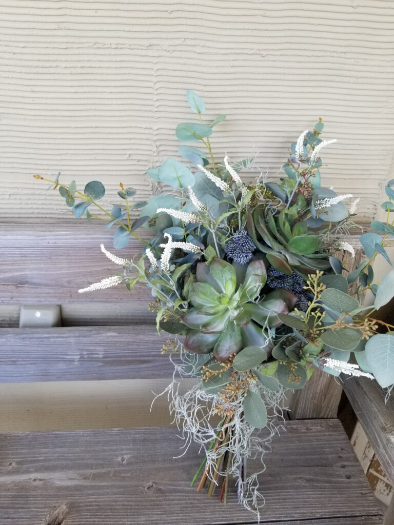 多肉植物を使ったブーケ