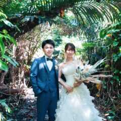 ウエディングドレスとウエディングブーケ