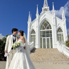 白のウエディングブーケ