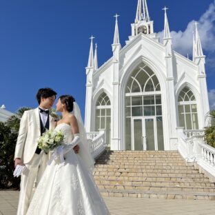 白のウエディングブーケ