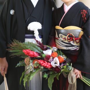 和装にも合うウエディングブーケ