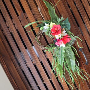 アーティフィシャルフラワーアレンジメント壁飾り