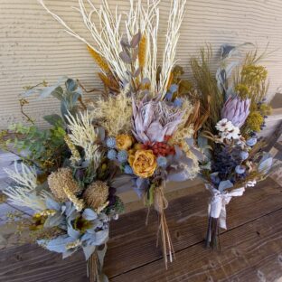 ドライフラワーのウエディングブーケ