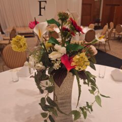 アーティフィシャルフラワーで会場装飾