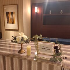 受付のオシャレな装飾